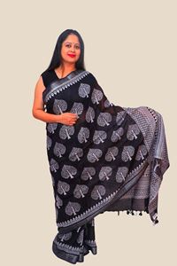 Picture of PRINTED KHADI COTTON SAREE