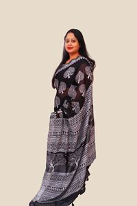 Picture of PRINTED KHADI COTTON SAREE