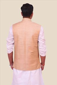Picture of Cream Cotton Nehru Bandi for Men