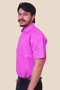 Picture of Purple Regular Fit Men’s Khadi Shirt