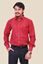 Picture of Red-Maroon striped Regular Fit Men’s Khadi Shirt