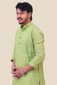 Picture of Green Khadi Cotton Kurta