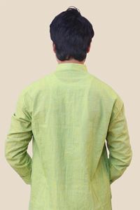 Picture of Green Khadi Cotton Kurta
