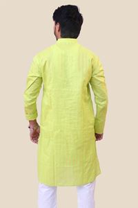 Picture of Green Khadi Cotton Kurta
