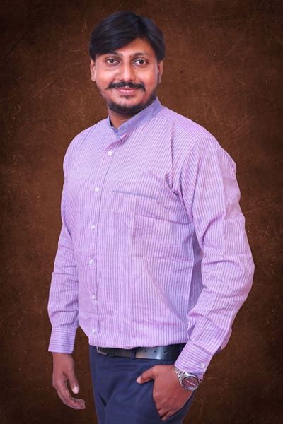 Picture of Purple striped Regular Fit Men’s Khadi Shirt