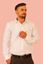 Picture of Solid White Color Pure Khadi Shirt