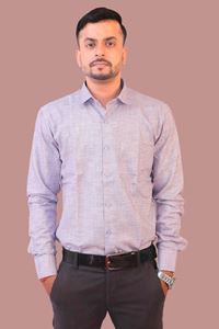 Picture of Lavender Color Pure Khadi Cotton Shirt