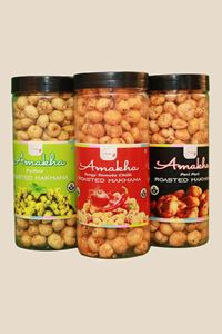 Picture of Bihar Khadi Mithila Roasted Makhana (Pack of 3)-240Gm