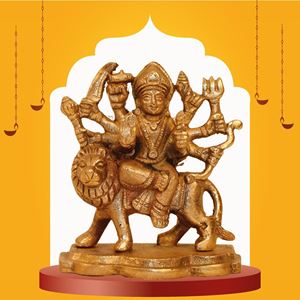 Picture of Brass Maa Durga Idol  (4 Inch X 3 Inch)