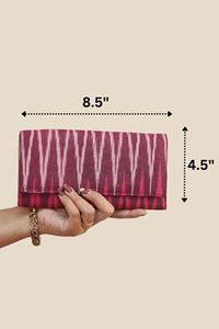 Picture of Ikat Print Ladies Cluch (Red Color)