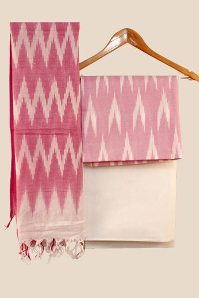 Picture of Unstitched Ikat Print Salwar Suit Piece Material
