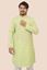 Picture of Bihar Khadi Light Green Cotton Kurta