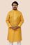 Picture of Bihar Khadi Dark Yellow Cotton Kurta