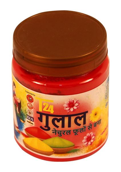 Picture of Red Color Gulal ( Made from Natural Flower) - 100GM