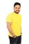 Picture of Bihar Khadi  Cotton Round Neck Half T-shirt In Yellow Color