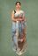 Picture of Bihar Khadi Marble Print Cotton Saree in Sky Blue Color