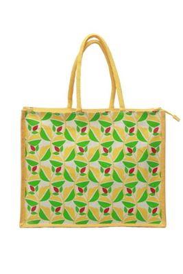 Picture of Bihar Khadi Jute Bag in Abstract Design