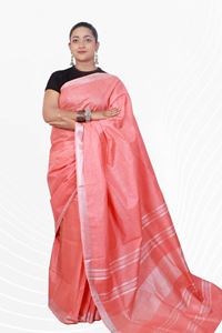 Picture of Bihar Khadi  Pink Color Cotton Saree