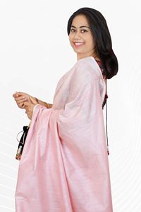Picture of Bihar Khadi  Peach Color Cotton Saree