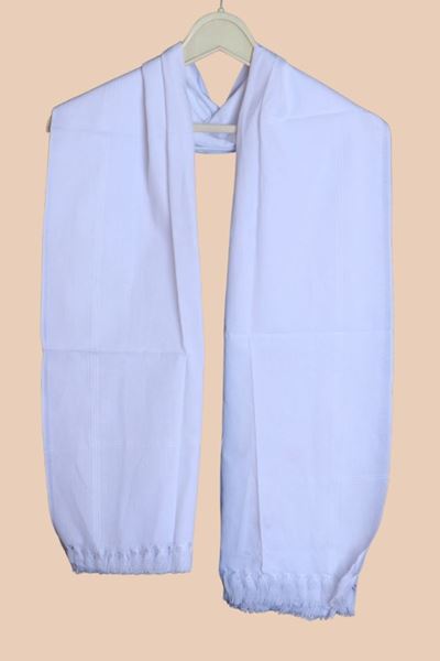 Picture of Bihar Khadi Solid White Cotton Gamcha