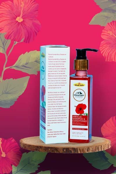 Picture of Bihar Khadi Hibiscus Shampoo and Conditioner - 200ML