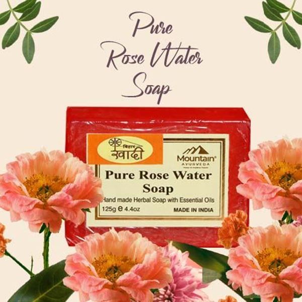 Picture of Bihar Khadi Rose Soap Pack of 3