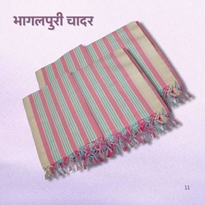 Picture of Bihar Khadi Bhagalpuri Chadar in Pink Shade