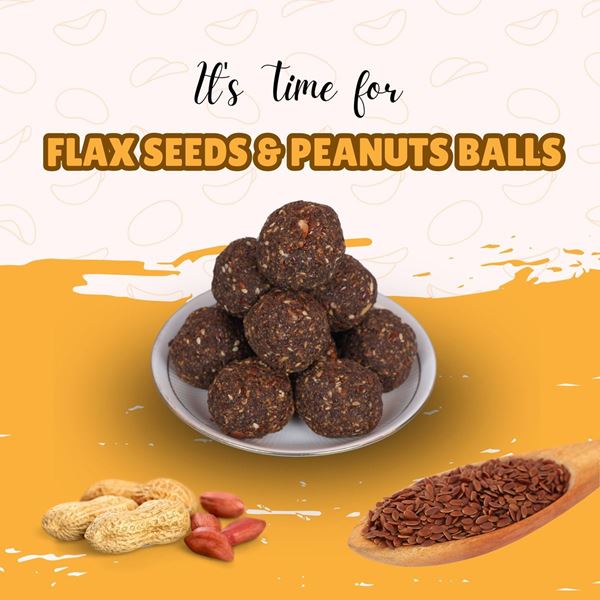 Picture of Flax Seed & Peanuts Balls - 350 Gm