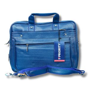 Picture of Made In Bihar Handbag with Laptop Sleeve in Blue Color