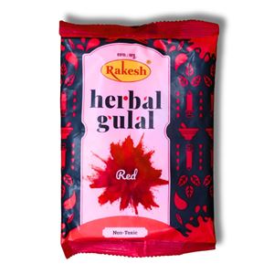 Picture of Rakesh Herbal Gulal (Red Colour) - 100 Gm