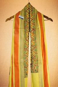 Picture of Handcrafted Bihar Khadi Angwastram with Madhubani Painting – Pure Cotton, Traditional Ethnic Wear
