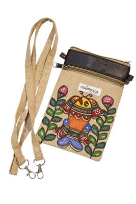 Picture of Jute Mobile Sling Bag for Women