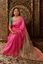 Picture of SOLID PINK REFINE TUSSAR HAND PAINTED SAREE