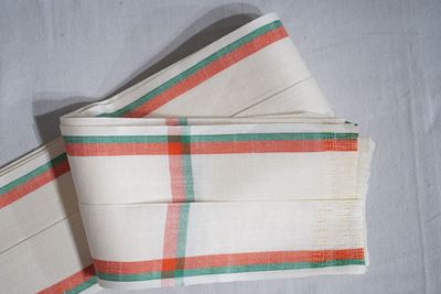 Picture of Bihar Khadi Cream Angawastram  tri color