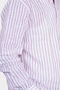 Picture of Men’s White Pink Checked Bihar Khadi Cotton Shirt
