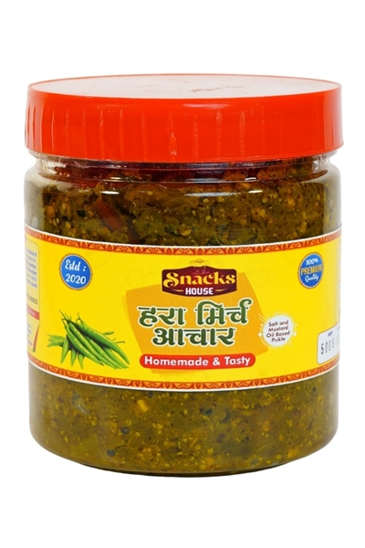 Picture of Green Chilli Pickle (हरी मिर्च अचार)- 500Gm