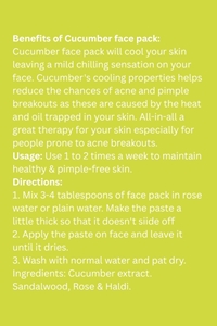 Picture of Cucumber Face Pack-100Gm