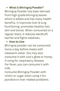 Picture of Bhringraj Powder-100Gm