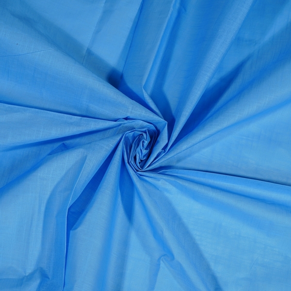 Picture of Slub Cotton Shirting Fabric Khadi Sky Blue ; Width - 44 Inches Length: 2.5 meter