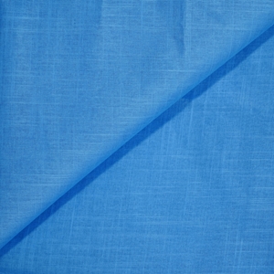 Picture of Slub Cotton Shirting Fabric Khadi Sky Blue ; Width - 44 Inches Length: Half meter