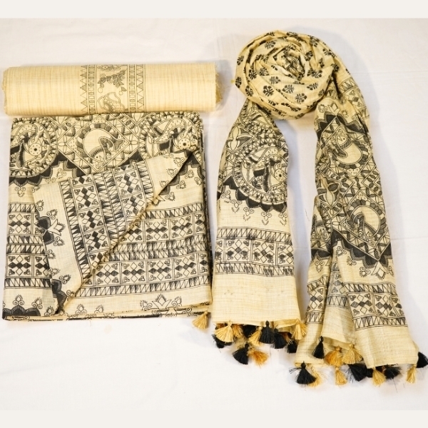 Picture of Unstitched Women’s 3-Piece Madhubani Digital Print Salwar Suit