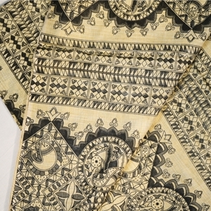 Picture of Unstitched Women’s 3-Piece Madhubani Digital Print Salwar Suit