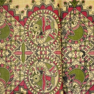 Picture of Unstitched Women’s 3-Piece Madhubani Digital Print Salwar Suit