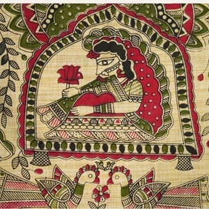 Picture of Unstitched Women’s 3-Piece Madhubani Digital Print Salwar Suit