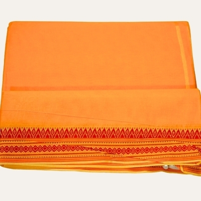 Picture of Khadi Cotton Dhoti with gamcha