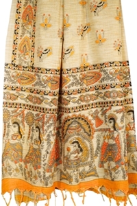 Picture of Madhubani Digital Print dupatta