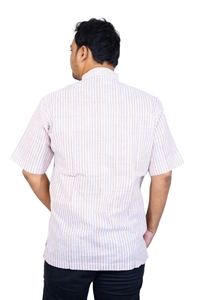 Picture of White Khadi Cotton Short Kurta
